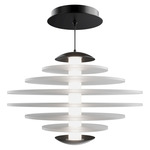 Loopey Color-Select Pendant - Black / Frosted