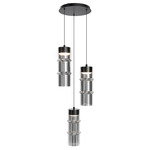 Kanister Multi-Light Pendant - Black / Smoke