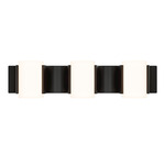 Circle Line Color-Select Bathroom Vanity Light - Black / Frosted