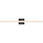 Flatte Color-Select Bathroom Vanity Light - Black Chrome / Frosted