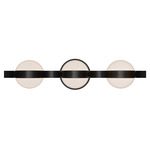 Ellaria Bathroom Vanity Light - Black / Opal