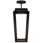 Levee Outdoor Pendant - Black / Frosted
