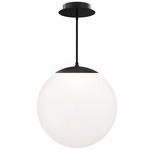 Honeymooner Pendant - Black / Opaline