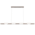 Super Star Color-Select Linear Pendant - Brushed Nickel / Clear