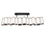 Troop Color-Select Linear Pendant - Black / Frosted