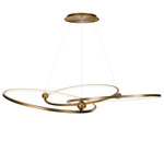 Sidewinder Chandelier - Aged Brass
