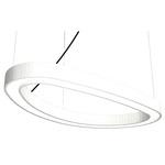 Organic Slim Pendant - Overstock - Organic White / White Acrylic