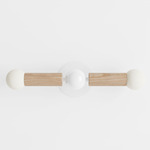 Constellation Wall Sconce - Overstock - Natural Oak / White