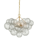 Talia Chandelier - Overstock - Gild / Clear