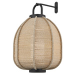 Maltby Portable Wall Lantern - Black / Natural String