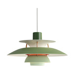 PH 5 Mini Pendant - Overstock - White / Hues of Green