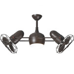 Dagny Metal Ceiling Fan - Textured Bronze / Textured Bronze