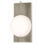 Gates Color-Select Wall Sconce - Satin Nickel / White