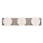 Gates Color-Select Bathroom Vanity Light - Satin Nickel / White