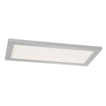 Lugano Color-Select Ceiling Flush Mount - Satin Nickel / White
