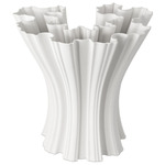 Godet Tall Vase - White