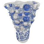 Coral Reef Vase - Blue / White