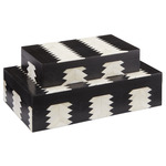 Arrow Box Set of 2 - Black / White / Natural