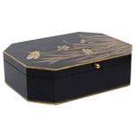 Glasshouse Tole Box - Black / Gold