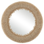 Jeanie Mirror - Beige / Mirror