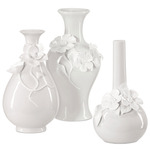 Ave Maria Vase Set of 3 - White
