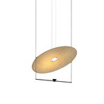 Cilia Pendant - Black / Woven Palma