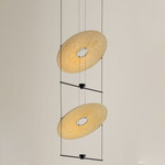 Cilia Pendant - Black / Woven Palma