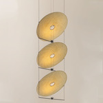 Cilia Pendant - Black / Woven Palma