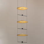 Cilia Pendant - Black / Woven Palma