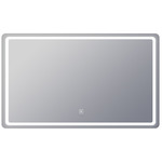 Aria Rectangle Lighted Mirror - White / Mirror