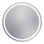 Eternity Round Lighted Mirror - White / Mirror