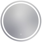 Eternity Round Lighted Mirror - White / Mirror
