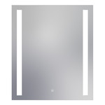 Fusion Rectangle Lighted Mirror - White / Mirror