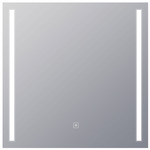 Fusion Square Lighted Mirror - White / Mirror