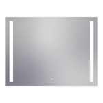 Fusion Rectangle Lighted Mirror - White / Mirror