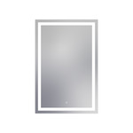 Integrity Rectangle Lighted Mirror - White / Mirror