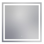 Integrity Square Lighted Mirror - White / Mirror