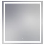 Integrity Square Lighted Mirror - White / Mirror