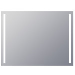 Charisma Rectangle Lighted Mirror - White / Mirror