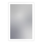 Prestige Rectangle Lighted Mirror - White / Mirror