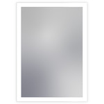 Prestige Rectangle Lighted Mirror - White / Mirror