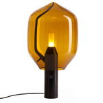 Lighthouse Table Lamp - Black Marquina Marble / Amber
