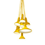 Torch Bunch Multi Light Pendant - Yellow