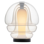 Medusa Table Lamp - Black / White Mist