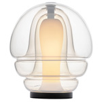 Medusa Table Lamp - Black / White Mist