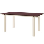 Atura Dining Table - Cashmere / Burgundy
