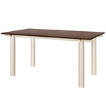Atura Dining Table - Cashmere / Dark Stained Oak