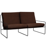 Desert Outdoor Sofa - Black / Chestnut