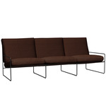 Desert Outdoor Sofa - Black / Chestnut