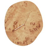 Melt Wall Clock - Natural Burl